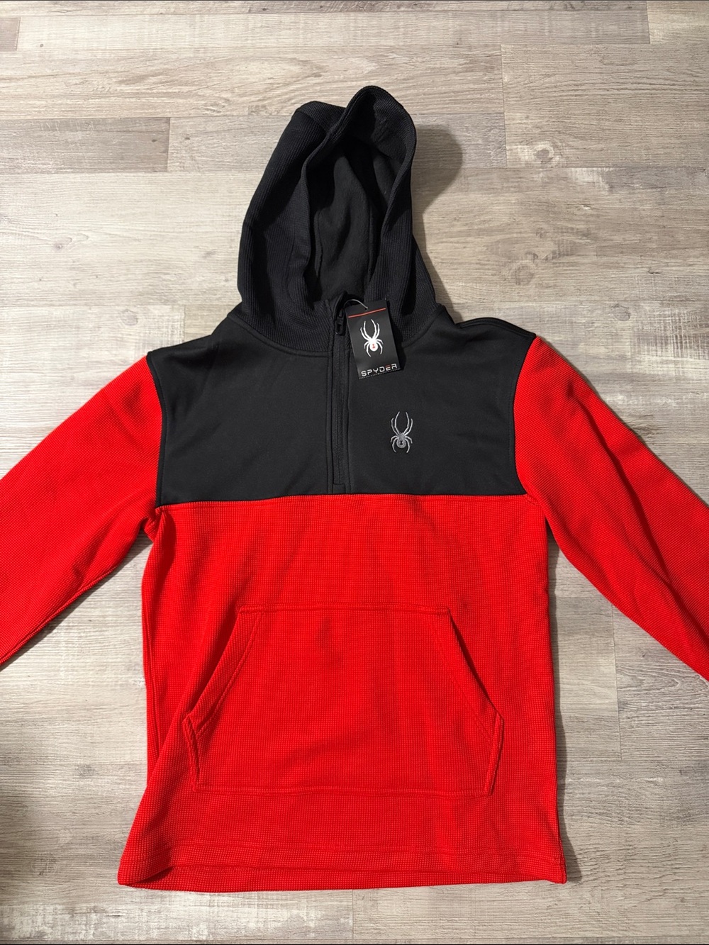 NWT Men’s Spyder quarter zip hoodie